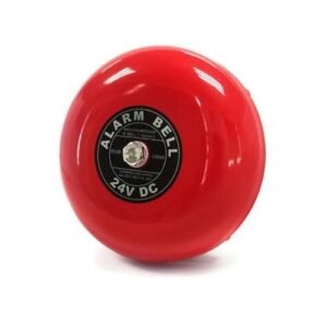 جرس إنذار حريق أحمر  ٦ بوصة | تصميم مقاوم للعوامل الجوية، صوت عالٍ، واستهلاك منخفض للطاقة