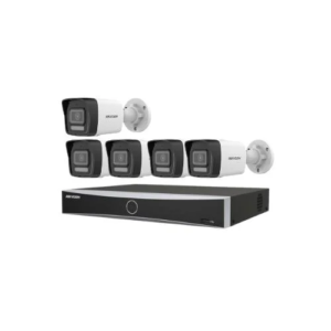 5 كاميرات مراقبة  IP بدقة 8 ميجابكسل +جهاز تسجيل 8 قنوات يدعم حتي 8 ميجا NVR