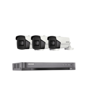 عدد 3 كاميرات 8 ميجا انالوج 60 متر + جهاز تسجيل 4 قنوات يدعم حتي 8 ميجا