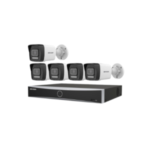 5 كاميرات مراقبة  IP بدقة 6 ميجابكسل +جهاز تسجيل 8 قنوات يدعم حتي 8 ميجا NVR