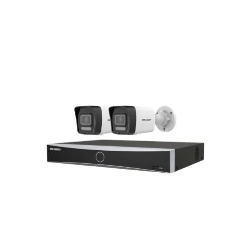 2 كاميرات مراقبة - IP بدقة 8 ميجابكسل +جهاز تسجيل 4 قنوات يدعم حتي 8 ميجا NVR